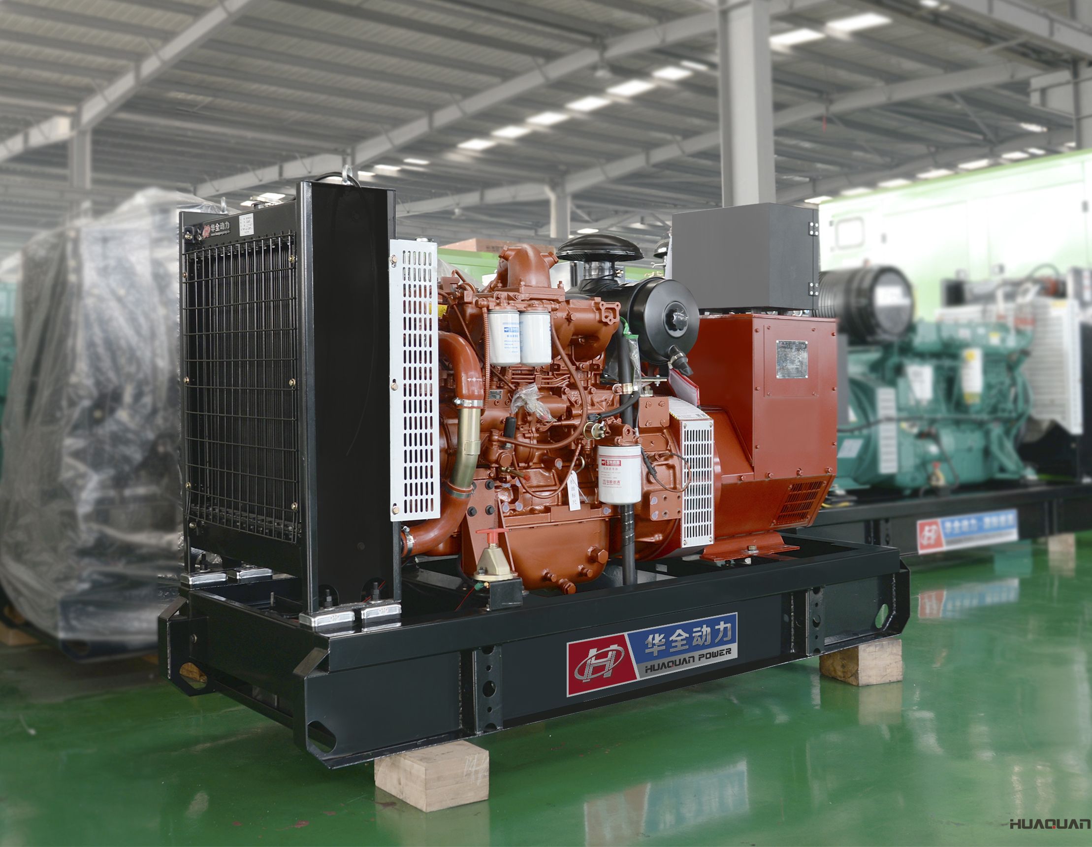 2018年4月23華全動力50kw標(biāo)配發(fā)電機組發(fā)往安徽省