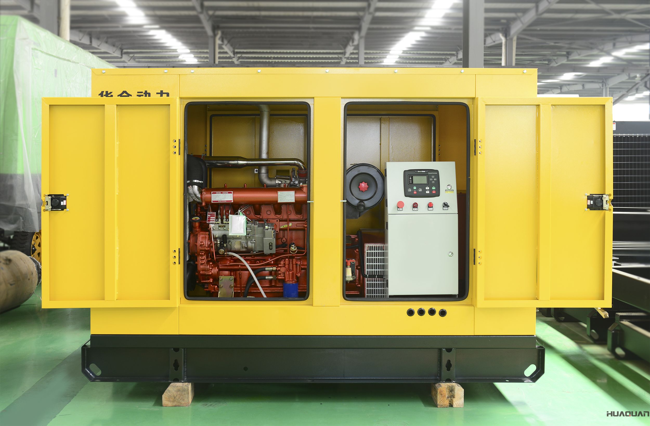 華全動力60kw防雨棚柴油發(fā)電機組于2018年4月6日發(fā)貨