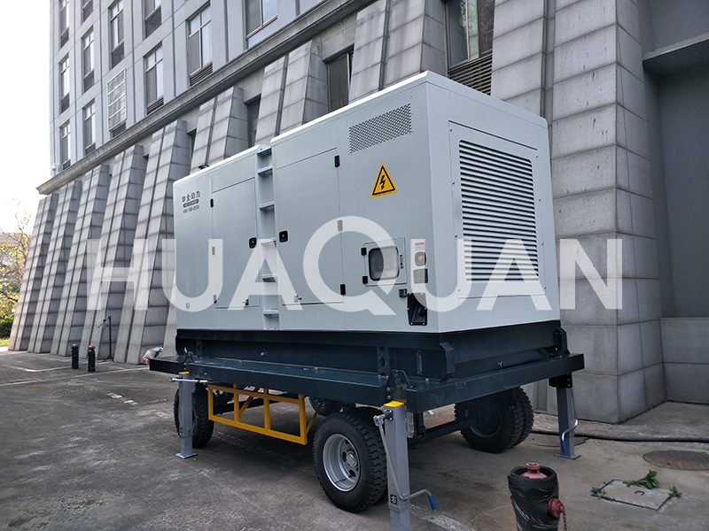 河南省周口市糧油儲備400KW移動式發電機組電站