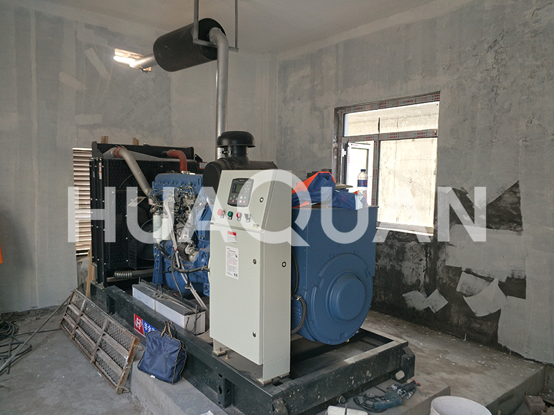 山東淄博市某學校450kW發電機組電站項目